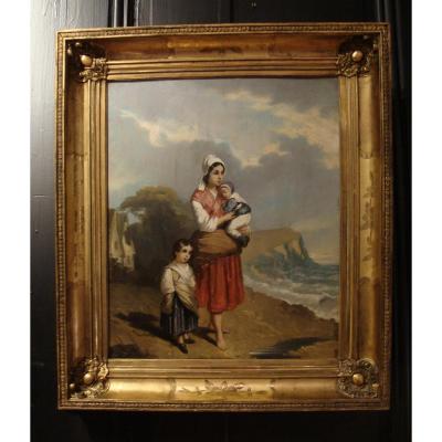 Genre Scene, Women And Children