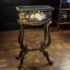 Painted Wooden Planter From The Napoleon III Period