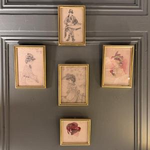 Parisians In The Belle époque, Caricatures (series D) - Sold Individually