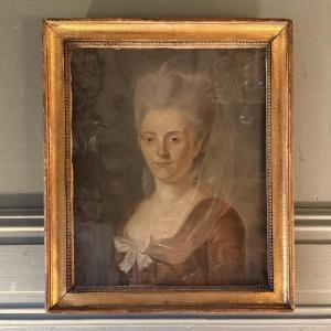 Portrait Of A Lady, 18th Century Pastel