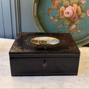 Painted Tin Box, Napoleon III Period