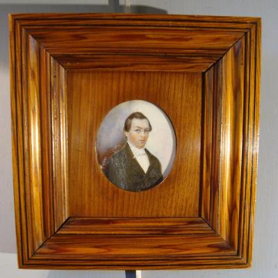 Miniature On Ivory, Portrait Of Man