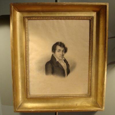 Portrait Of A Man, XIXth Drawing