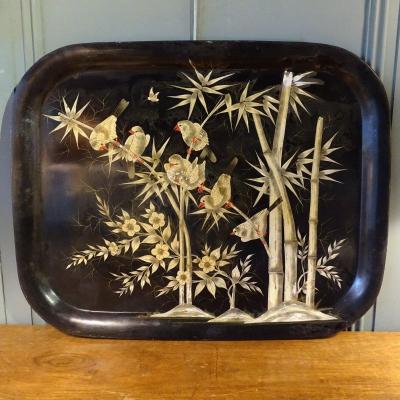 Large Tray In Painted Sheet