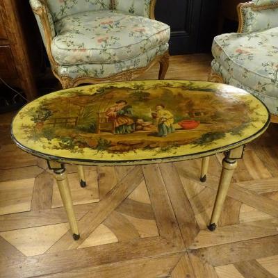 Painted Wood Coffee Table