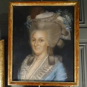 Portrait Of Quality Lady, Pastel 18th