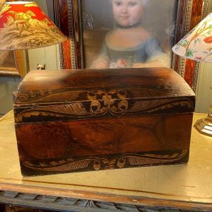 Nineteenth Painted Wooden Box