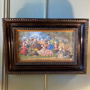 Galante Scene, Gouache