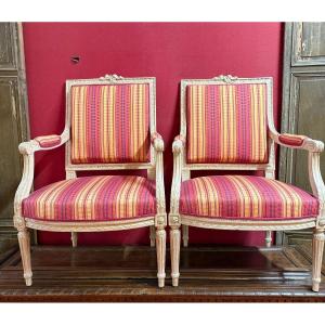 Louis XVI Armchairs (1 Pair)