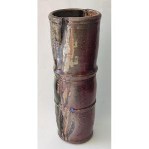 Catherine Gould Ceramic Scroll Vase