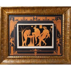Two Women Washing In The Vicinity Of A Satyr, By Tischbein, After A Greek Vase