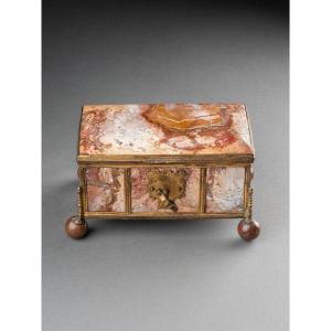 19th Century Jasper Casket