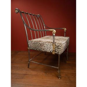 19th Century Steel Armchair