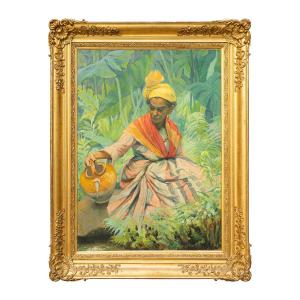 Guadeloupean Woman With A Jug, By Emma Ruff