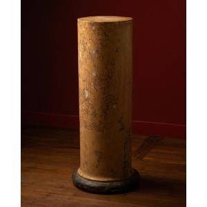 A Scagliola Column Imitating Breccia Gialla