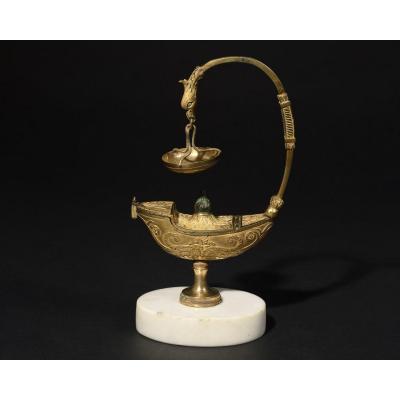 Ormolu Oil Lamp - Louis 16 Period -