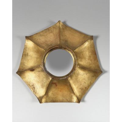 Aluminum Cast Convex Mirror – 20th Century