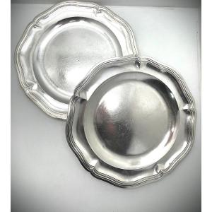 Genuine Pair Of Silver Dishes, 18th Century, Paris, 1782