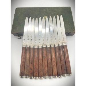 Paris 1773 Set Of 18th-century Silver Knives