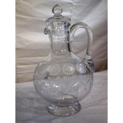 Etched Glass Carafe