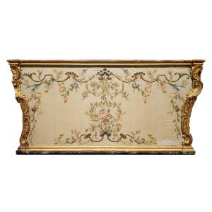 Louis XV Embroidered Silk Antependium Or Altar Front