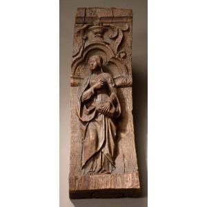 Console Decorated With A Figure Of A Saint - France, Circa 1520-1550