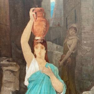 Water Carrier Oil On Canvas