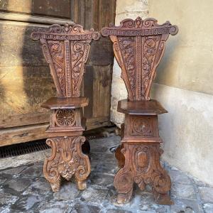 Two Escabelle Chairs