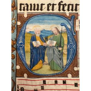 Antiphonary Page Saints Peter And Paul