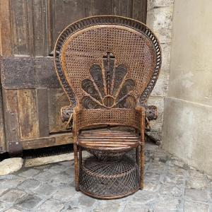20th Century Rattan Armchair