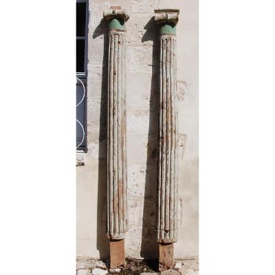 Pair Of Column 17th Century