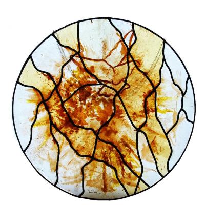 Stained Glass Window Stained Glass The Sun V116