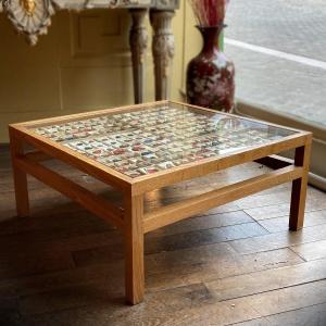 Coffee Table With Stamps