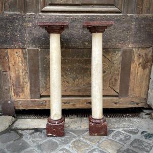 Pair Of Marble Columns