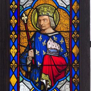 Stained Glass Window Saint Louis Nineteenth