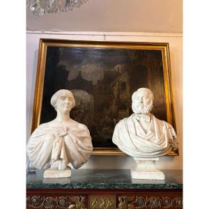 Pair Of Marble Busts