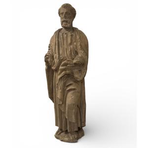 Gothic Stone Statue - Late 14th Century