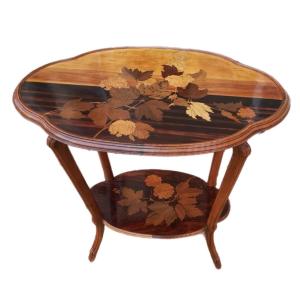 Emile Gallé Pedestal Table