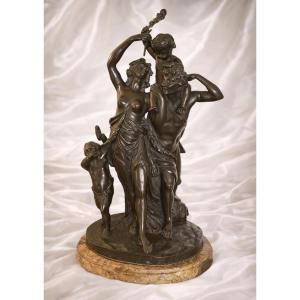  Bronze Triumph Of Bacchus Clodion