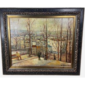 Oil On Canvas Painting Raymond thialier