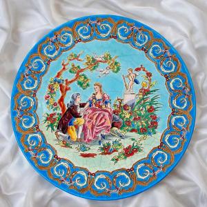 Longwy Enamel Plate