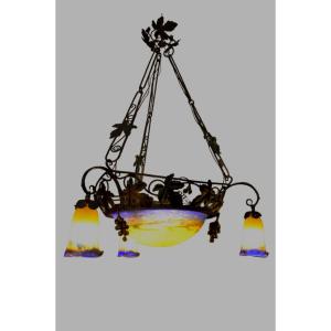 Muller Glass Paste Chandelier