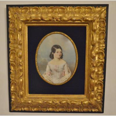 Painting Fixed Under Glass