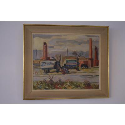 Oil Painting On Canvas Maurice-georges Poncelet