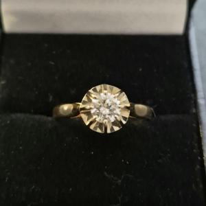 Art Deco Diamond Solitaire Ring
