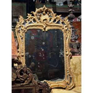 18th Century Gilded Wooden Mirror