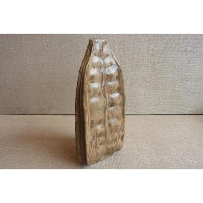 Ernest Carrière (paris 1858-1908) - Vase In Sandstone, 1906