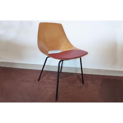 Pierre Guariche (paris, 1926 - Bandol, 1995) For Steiner (publisher) - "tonneau" Chair, Circa 1954