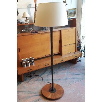 Hammered Metal Floor Lamp, Circa 1940.