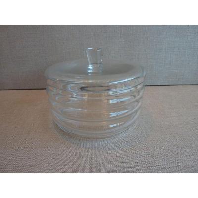 Baccarat (1764-) - Crystal Biscuit Box, Art Deco